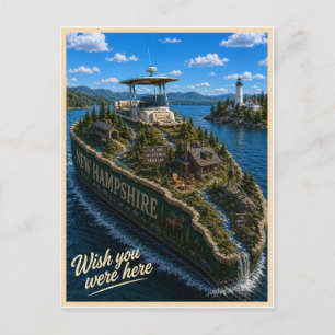 New Hampshire   Wish You Were Here   State Series Postcard
