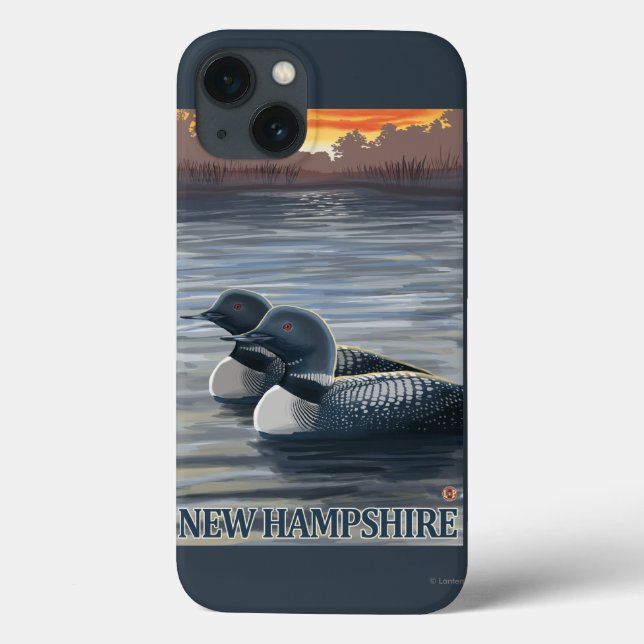 New HampshireCommon Loon Case-Mate iPhone Case (Back)