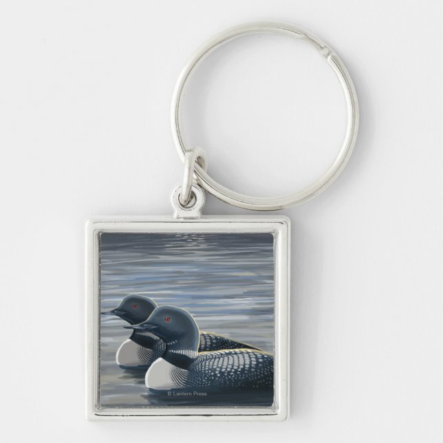 New HampshireCommon Loon Key Ring (Front)