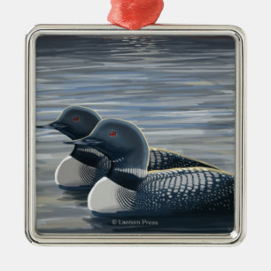 New HampshireCommon Loon Metal Ornament