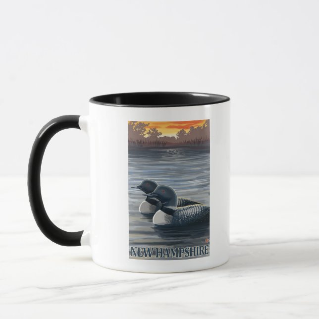 New HampshireCommon Loon Mug (Left)
