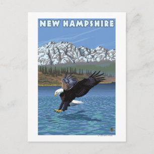 New HampshireEagle Fishing Postcard