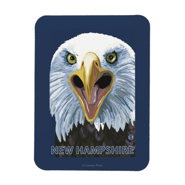New HampshireEagle Up Close Magnet (Vertical)