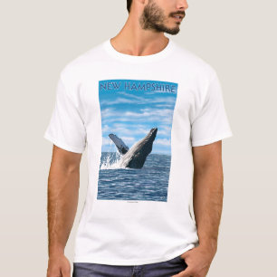 New HampshireHumpback Whale Scene T-Shirt