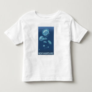 New HampshireJellyfish Scene Toddler T-Shirt