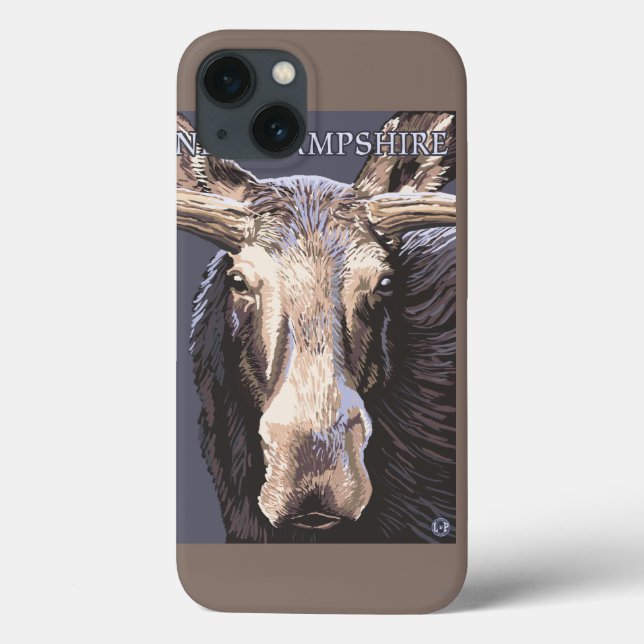 New HampshireMoose Up Close Case-Mate iPhone Case (Back)