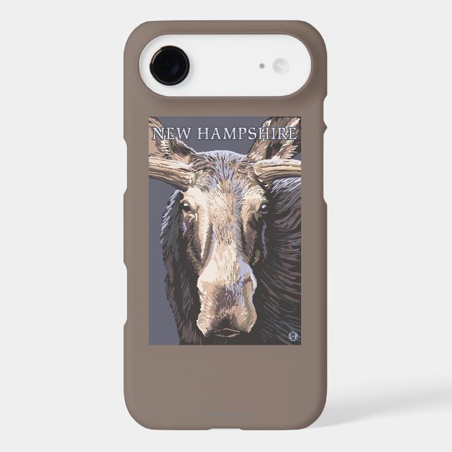 New HampshireMoose Up Close Case-Mate iPhone Case (Back)