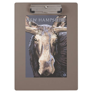 New HampshireMoose Up Close Clipboard