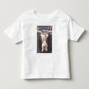 New HampshireMoose Up Close Toddler T-Shirt