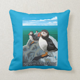 New HampshirePuffins Scene Cushion