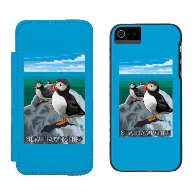 New HampshirePuffins Scene Incipio iPhone Wallet Case (Side by Side)
