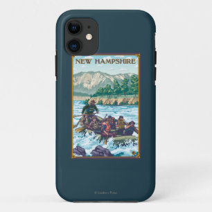 New HampshireRiver Rafting Scene iPhone 11 Case