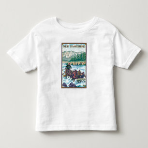 New HampshireRiver Rafting Scene Toddler T-Shirt