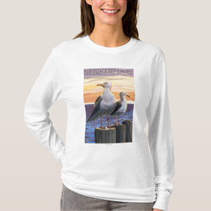 New HampshireSea Gulls Scene T-Shirt