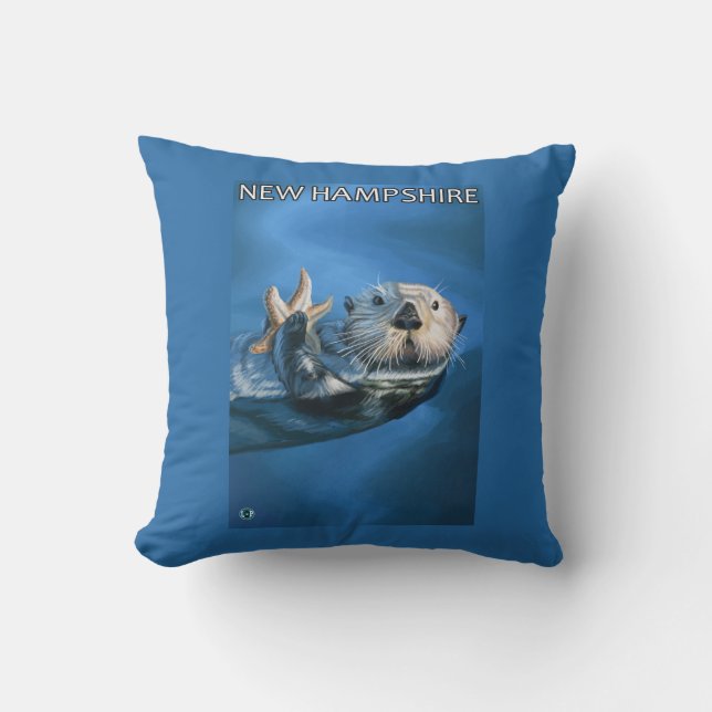 New HampshireSea Otter Scene Cushion (Front)