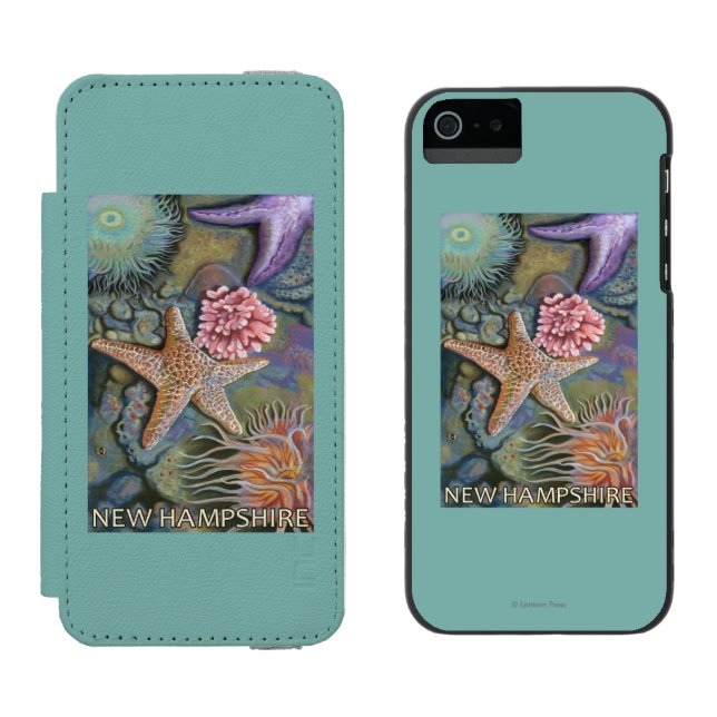 New HampshireTidepool Scene Incipio iPhone Wallet Case (Side by Side)