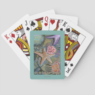 New HampshireTidepool Scene Playing Cards