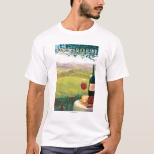 New HampshireWine Country Scene T-Shirt