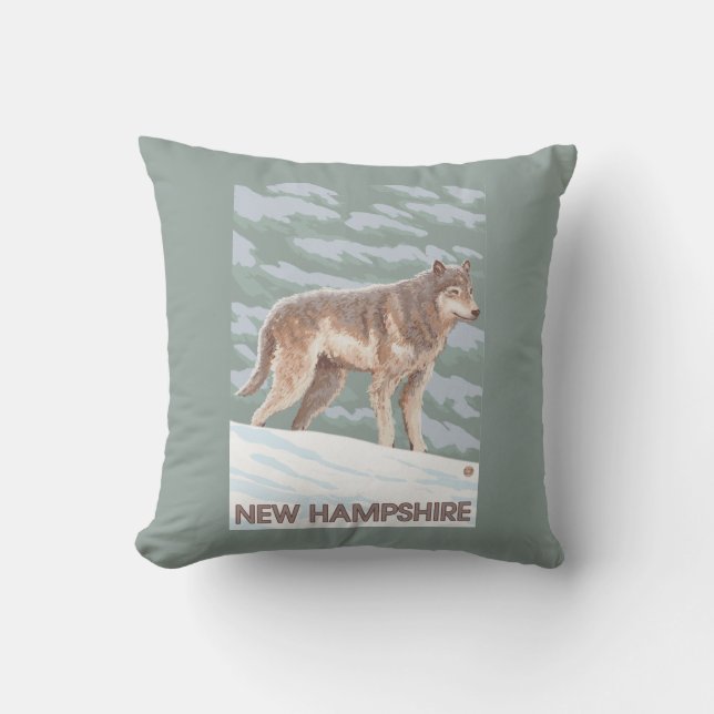 New HampshireWolf Scene Cushion (Front)