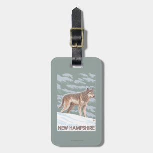 New HampshireWolf Scene Luggage Tag