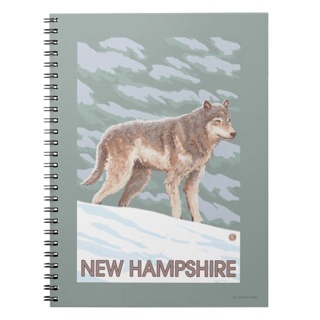 New HampshireWolf Scene Notebook (Front)