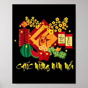 New Happy Vietnamese Lunar Chuc Mung Poster