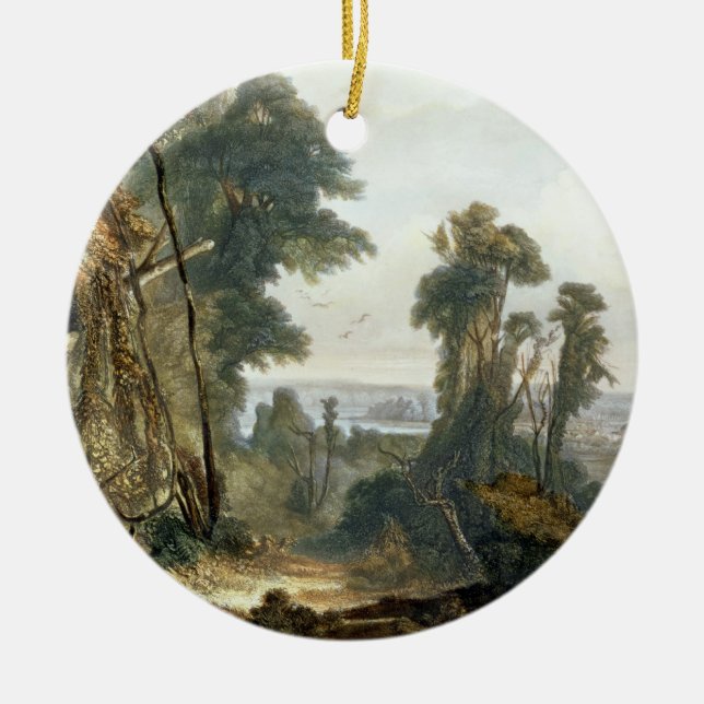 New Harmony on the Wabash, plate 2 from Volume 2 o Ceramic Ornament (Front)