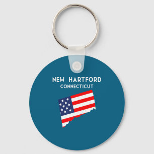 New Hartford Connecticut Usa State America Travel Key Ring