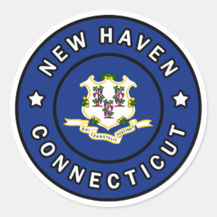 New Haven Connecticut Classic Round Sticker