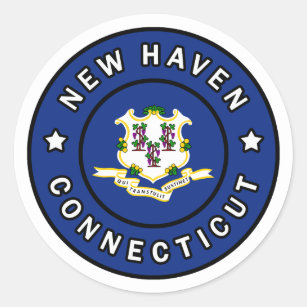 New Haven Connecticut Classic Round Sticker