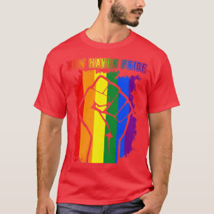 New Haven Connecticut LGBT Pride Month LGBTQ Rainb T-Shirt