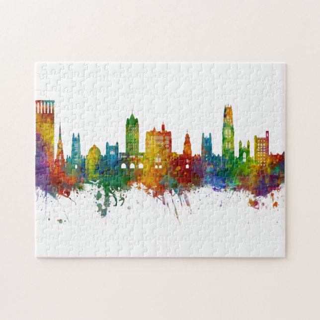 New Haven Connecticut Skyline Jigsaw Puzzle (Horizontal)