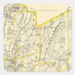 New Haven County Square Sticker
