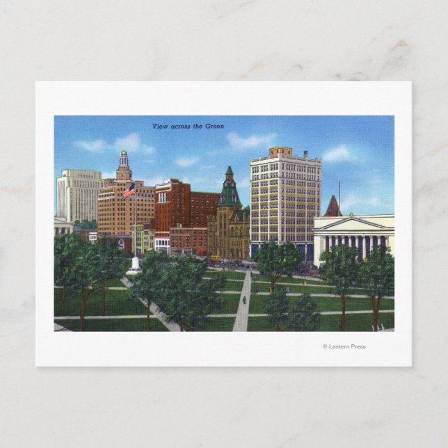 New Haven, CTView from across the Green Postcard (Front)