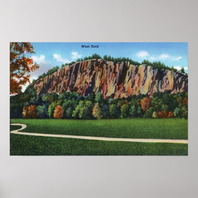 New Haven, CTView of West Rock Poster (Front)