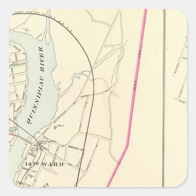 New Haven E Square Sticker (Front)