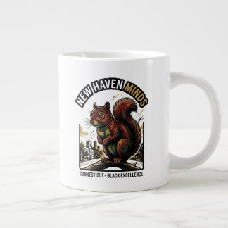 New Haven Minds Red Squirrel Black Excellence Art Large Coffee Mug