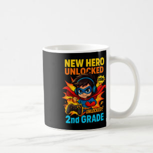 New Hero Unlocked 2nd Grade Gamer Kids Tee Coffee Mug