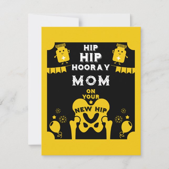 New Hip Replacement Get Well Card (Front)