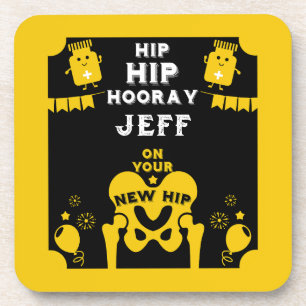 New Hip Replacement Get Well Coaster