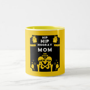 New Hip Replacement Get Well Two-Tone Coffee Mug