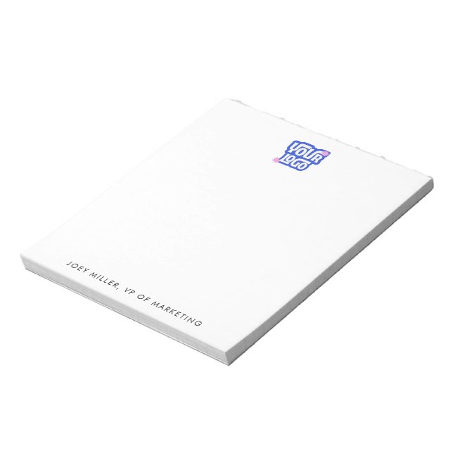 New Hire Gift Small Business Logo Notepad (Rotated)