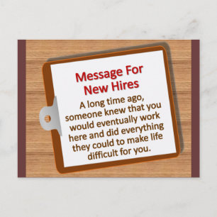New Hires Postcard