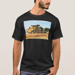 New Holland Combine Harvester by Four Wheeled Farm T-Shirt