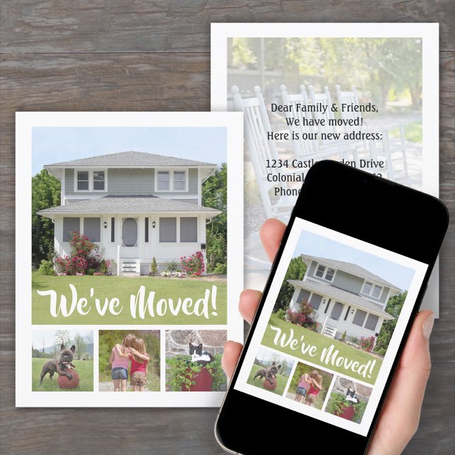 New Home 5 Photo Change of Address We've Moved Announcement (Creator Uploaded)