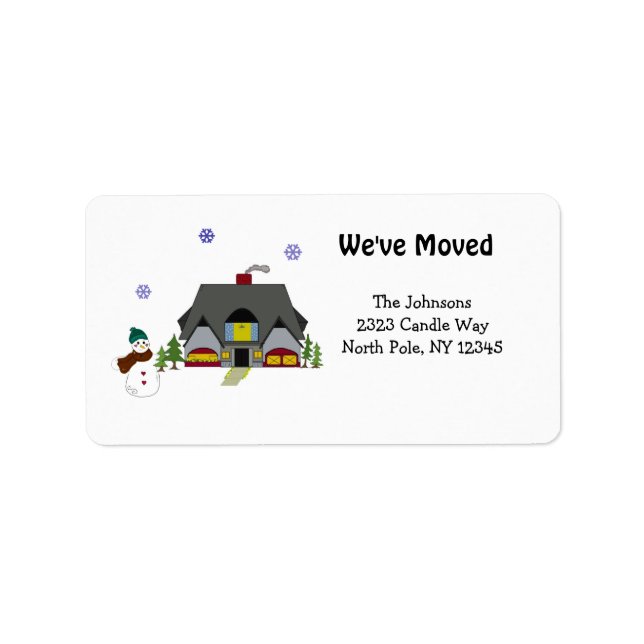 New Home Address Label (Front)