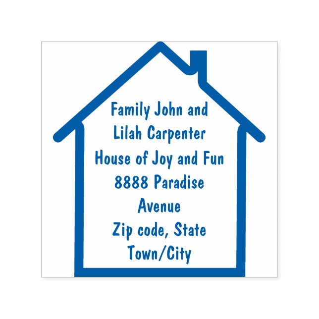 new home address self-inking stamp (Design)