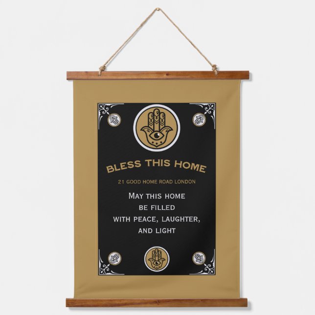 New Home Blessing  Hanging Tapestry (Front)
