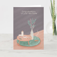 New Home Boho Home Accessories Congratulation Card