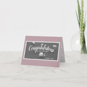 New home card, moving to the country sheep card
